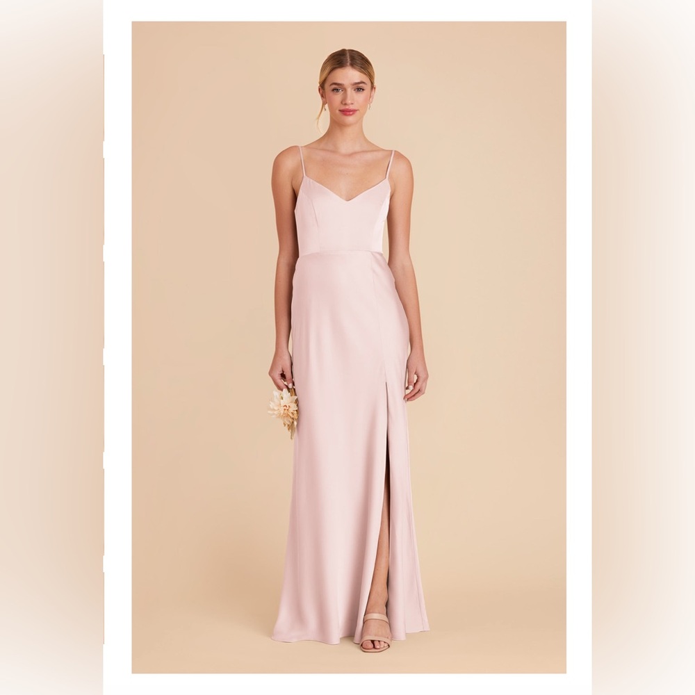 Birdy Grey Jay Bridesmaid Dress Matte Satin in Pale Blush